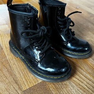 Dr. Martens Black Patent Leather Boots